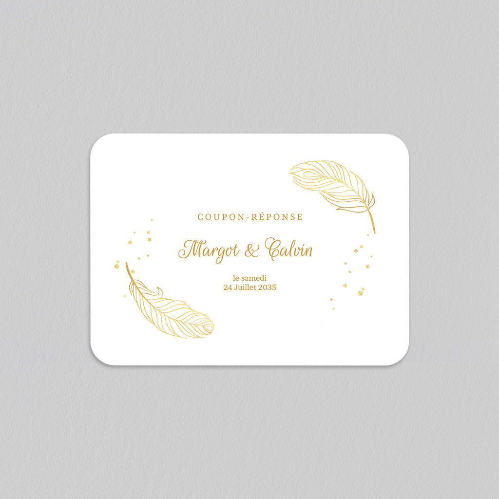 Coupon-réponse mariage