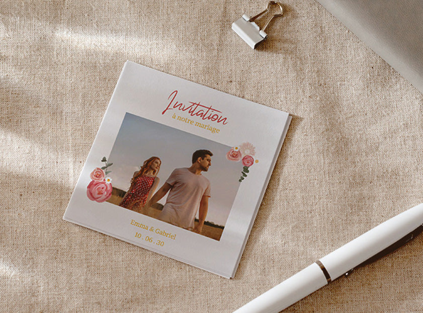 Carte d'invitation mariage